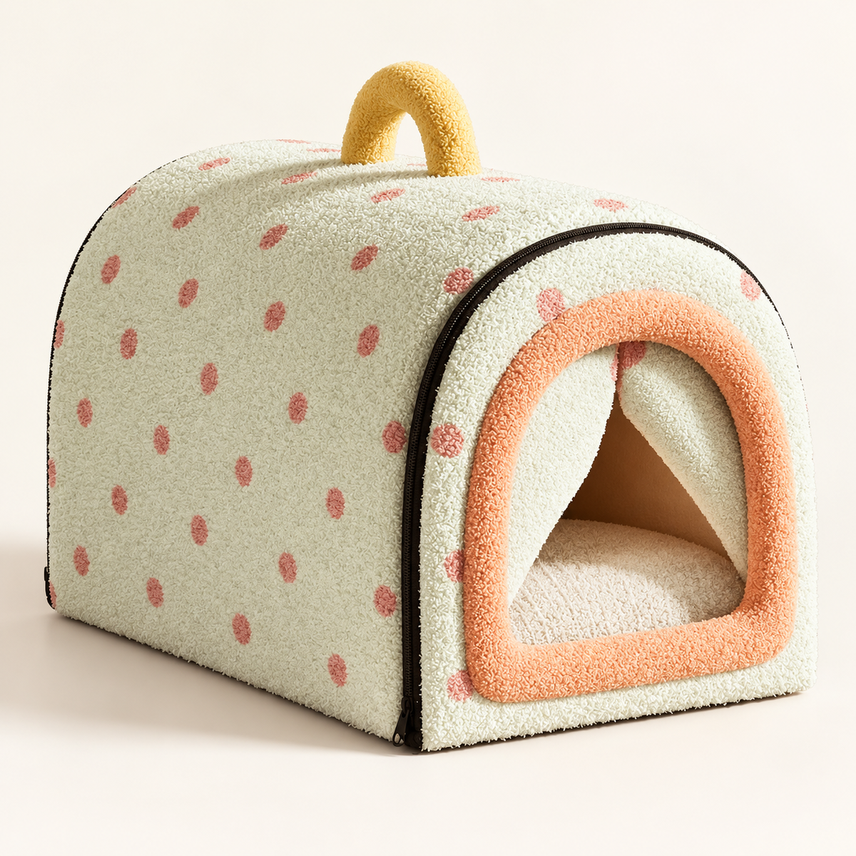 Soluvis Cozy Cave Bed for Cats & Small Dogs