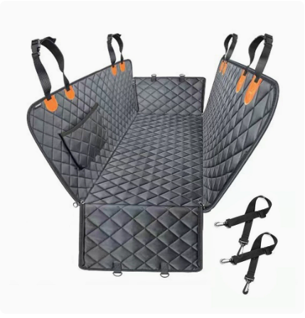 Full-surround padded dog car back seat cover