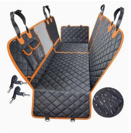 Convertible detachable dog car back seat cover