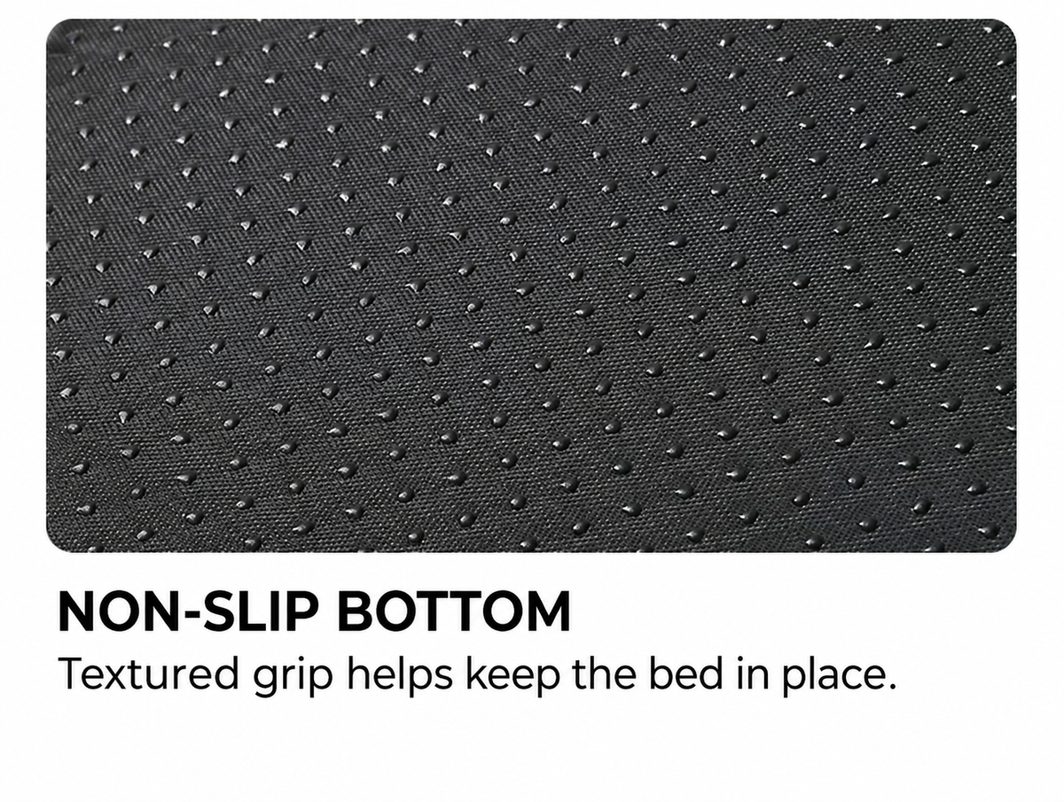 Close-up of the textured non-slip bottom fabric