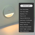 Round white sensor light specifications